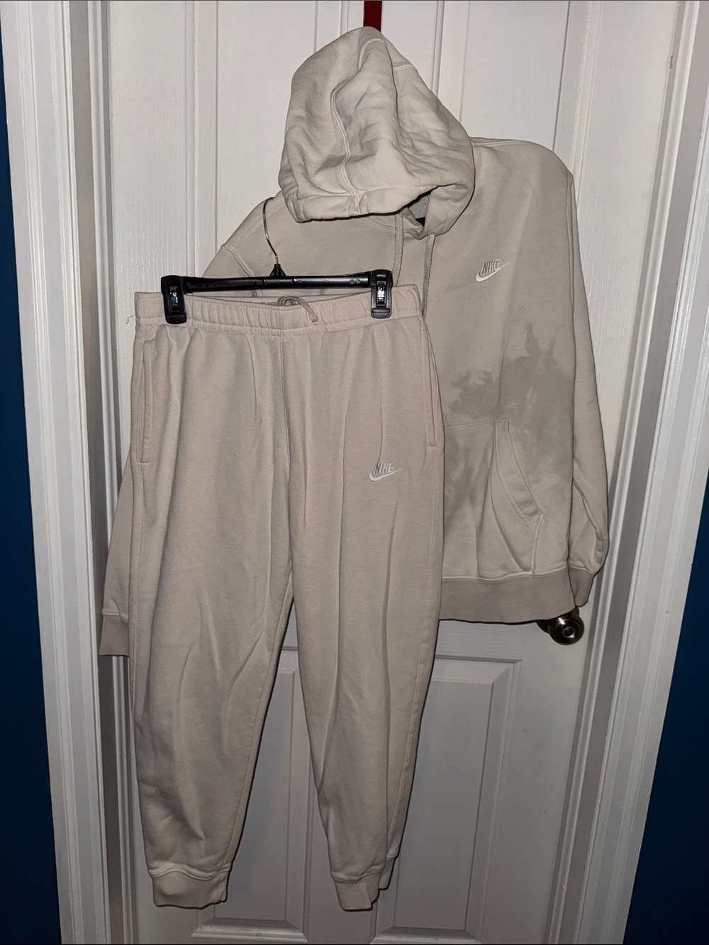 Nike Mens Hoodie and Joggers Set guava peach